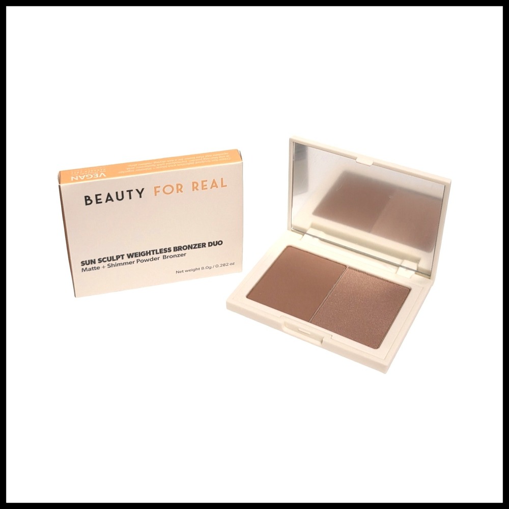 Beauty For Real Sun Sculpt Weightless Bronzer Duo Here Comes The Sun Matte
